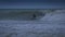 Waves during a sirocco storm in autumn in Portonovo bay