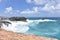 Waves Spraying On to the Rocks Near Andicuri Beach