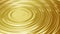 Waves on the surface of liquid gold. Animation. Seamless Looping.