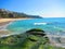 Waves washing ashore, aliso beach, dana point, california