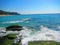 Waves washing ashore, aliso beach, dana point, california