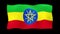 Waving 3d The National Flag of Federal Democratic Republic of Ethiopia