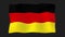Waving 3d The National Flag of Federal Republic of Germany