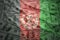 waving afghan flag on a american dollar money background