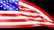 Waving american flag - 3D rendering video