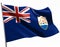 Waving Anguilla Flag. Flag Isolated On A White Background.