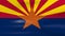 Waving Arizona State Flag, ready for seamless loop