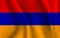 Waving Armenia flag