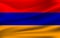 Waving Armenia flag