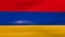 Waving Armenia Flag, ready for seamless loop