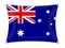 Waving Australia flag