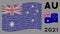 Waving Australia Flag Collage of 2021 Year Texts