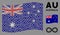 Waving Australia Flag Collage of Infinity Items