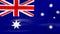 Waving Australia Flag, ready for seamless loop