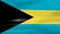 Waving Bahamas Flag, ready for seamless loop
