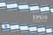 Waving banners in colors of Israel flag blue, white, two ribbons in style of country flag - vector illustration for independence,