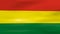 Waving Bolivia Flag, ready for seamless loop