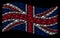 Waving British Flag Pattern of Military Tank Items