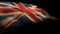 Waving British Union Jack flag