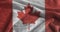 Waving Canada flag