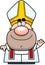 Waving Cartoon Pope