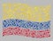 Waving Celebration Colombia Flag - Mosaic with Fireworks Stars