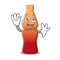 Waving cola bottle jelly candy character cartoon