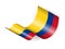 Waving Colombia flag