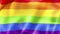Waving colorful of gay pride rainbow flag, civil right flag seamless looping