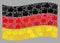 Waving Confirmation Germany Flag - Mosaic of Like Elements