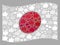 Waving Confirmation Japan Flag - Collage of Thumb Up Icons