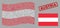 Waving Coronavirus Mosaic Austria Flag