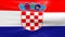 Waving Croatia Flag