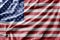 Waving detailed national country flag of United States of America