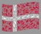 Waving Drugs Denmark Flag - Mosaic with Syringe Elements