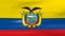 Waving Ecuador Flag, ready for seamless loop