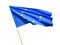 Waving European Union flag on white background 3D illustration
