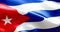 Waving fabric texture of the flag of cuba, real texture color red blue and white of cuban flag