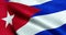 Waving fabric texture of the flag of cuba, real texture color red blue and white of cuban flag