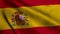 Waving Fabric Texture of the Flag of Spain, Real Texture Waving Flag of the Spain