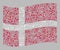 Waving Festival Denmark Flag - Mosaic of Salute Stars