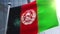 Waving flag of Afghanistan Animation