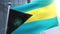 Waving flag of Bahamas Animation