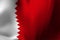 Waving flag of the Bahrain. Waving Bahrain flag