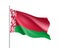 Waving flag of Belarus state