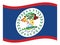 Waving Flag of Belize