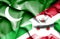 Waving flag of Burundi and Pakistan