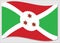 Waving flag of Burundi vector graphic. Waving Burundian flag illustration. Burundi country flag wavin in the wind is a symbol of