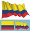 Waving Flag of Colombia