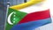 Waving flag of Comoros Animation